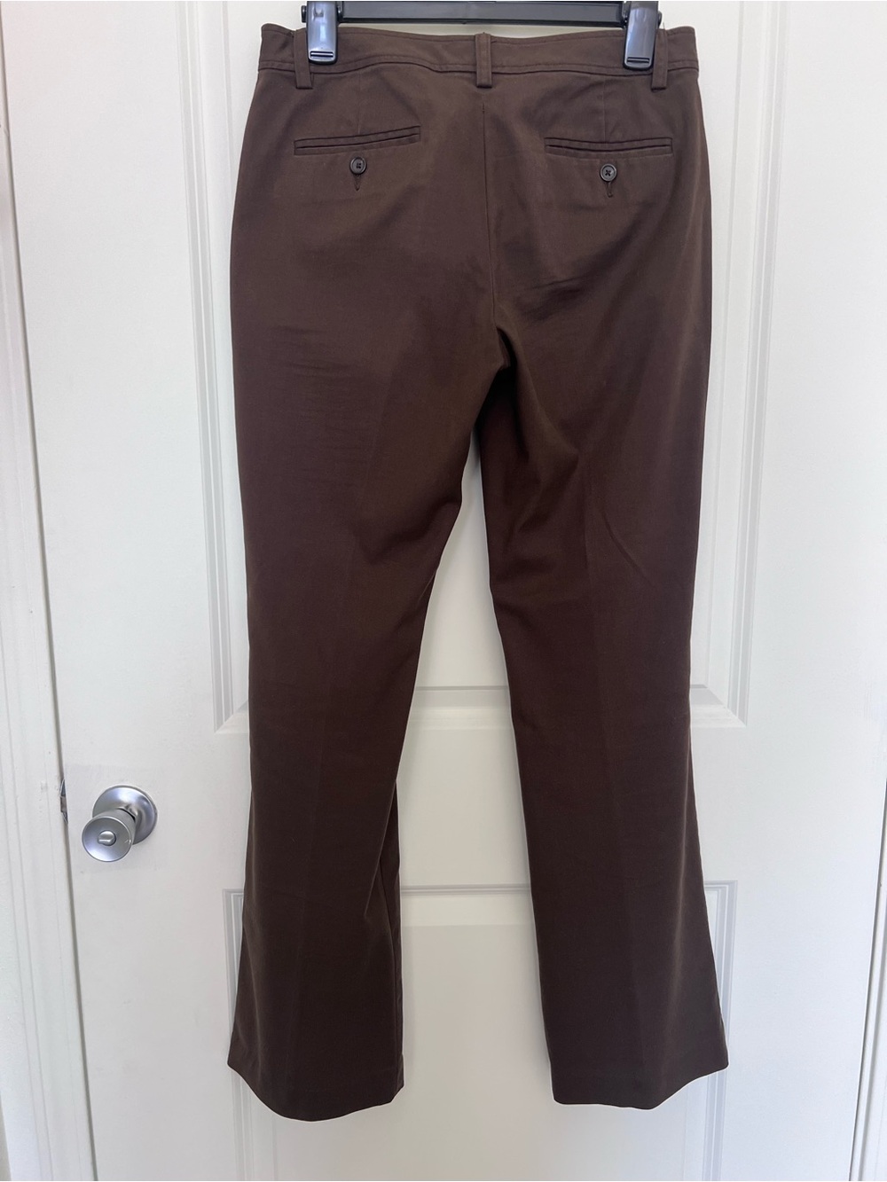 Banana Republic Chocolate Brown Straight Leg Trousers - Picture 6 of 7